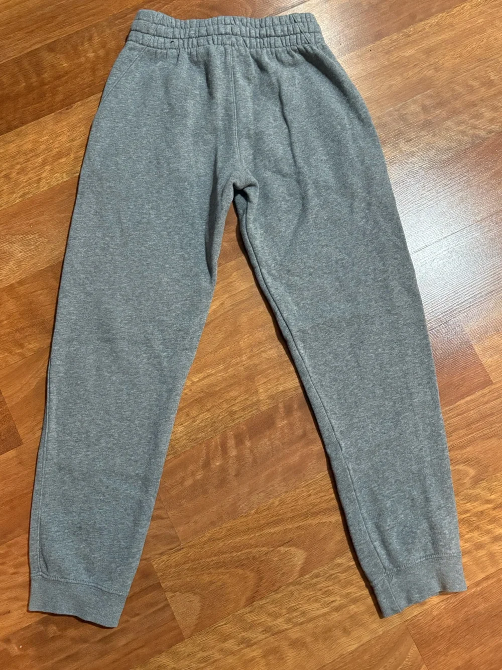 Nike Heather Gray Sweatpants with White Swoosh Boys Medium 10/12